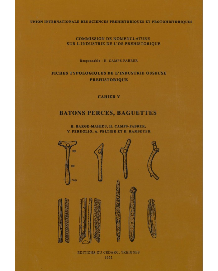 Fiches typologiques de l'industrie osseuse préhistorique - Cahier V