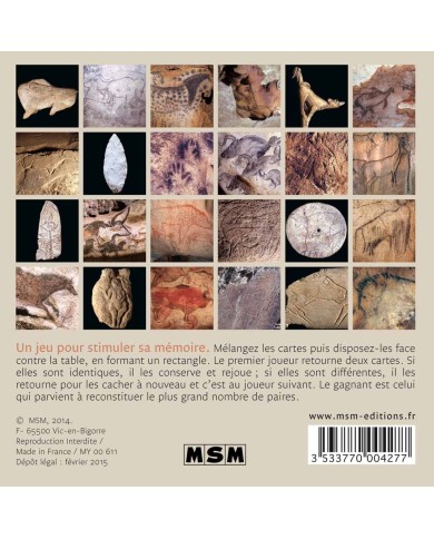 MEMO'JEU - Préhistoire MEMO'JEU - Préhistoire