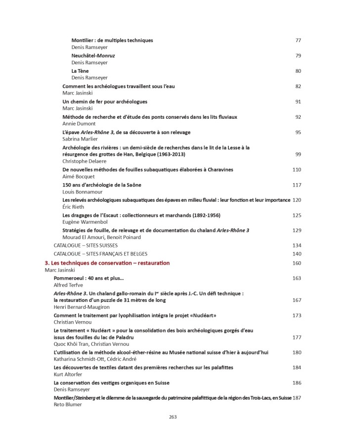 Archéologie des lacs et des rivières