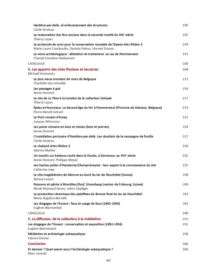 Archéologie des lacs et des rivières