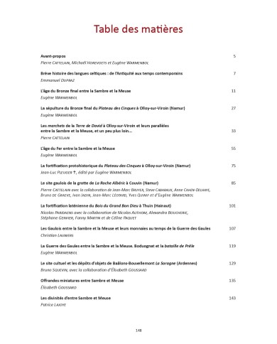 Les Celtes entre la Sambre et la Meuse