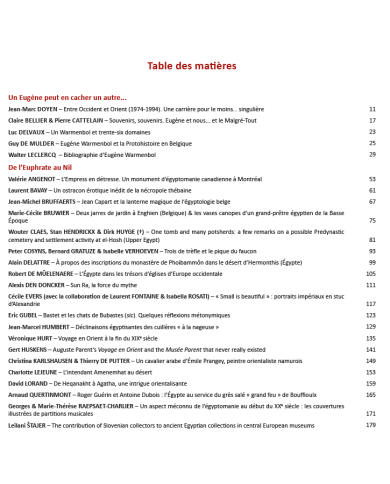 De l'Escaut au Nil - Hommage à Eugène Warmenbol