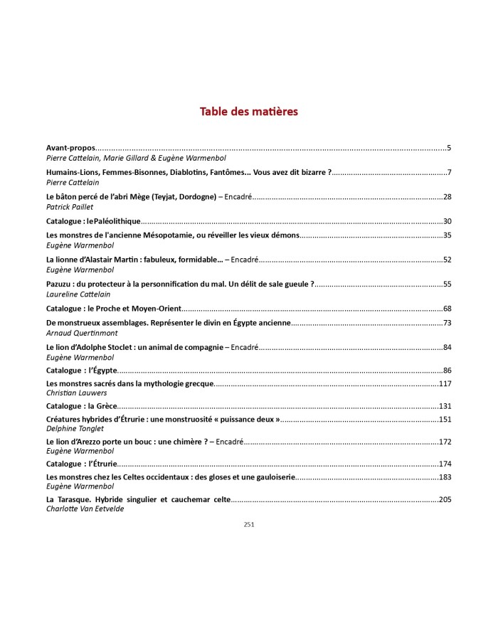 MONSTRES SACRÉS - Êtres hybrides et fantastiques de la Préhistoire à l’Antiquité (2022)