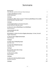 Chiens & Chats dans la Préhistoire et l'Antiquité