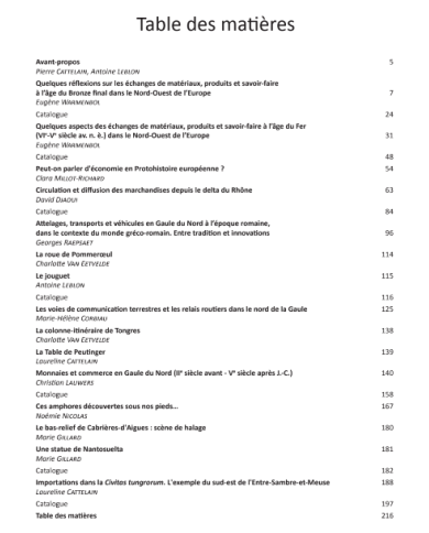 Potins et pots de vin - Échange, commerce et transport vers la Gaule du Nord