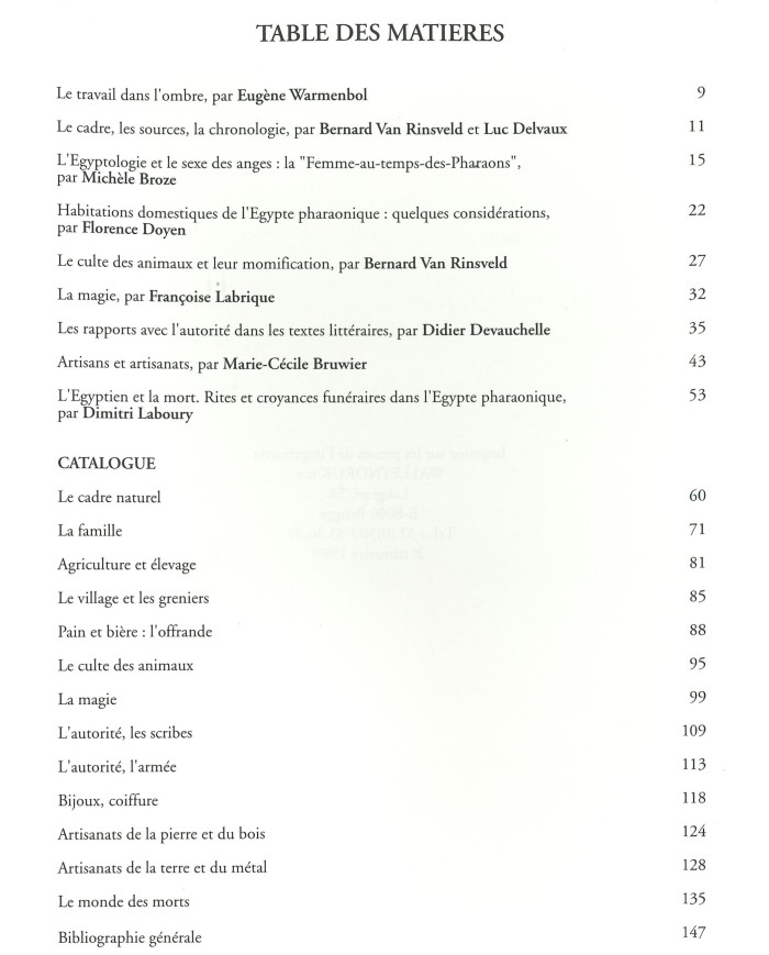 OMBRES D’ÉGYPTE - Le peuple de Pharaon (1999)