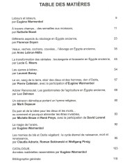 PAIN ET BIERE EN ÉGYPTE ANCIENNE - de la table à l’offrande (2004)