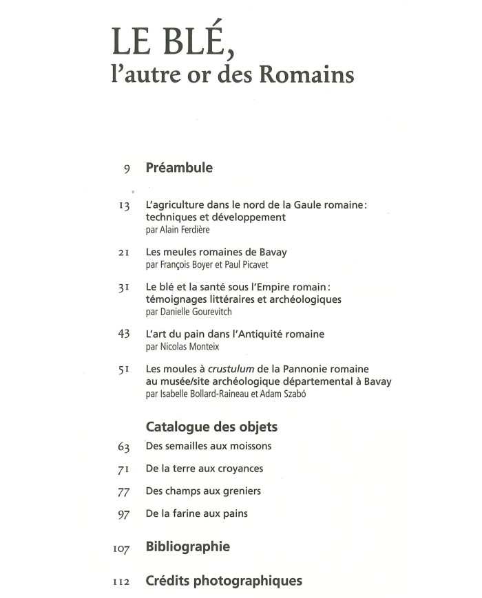 LE BLÉ - L’autre or des Romains (2020)