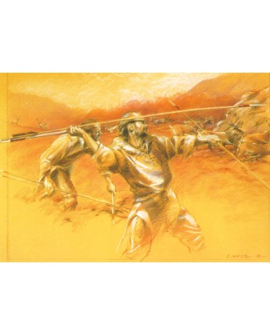 Carte postale - Abattage de rennes aux propulseurs