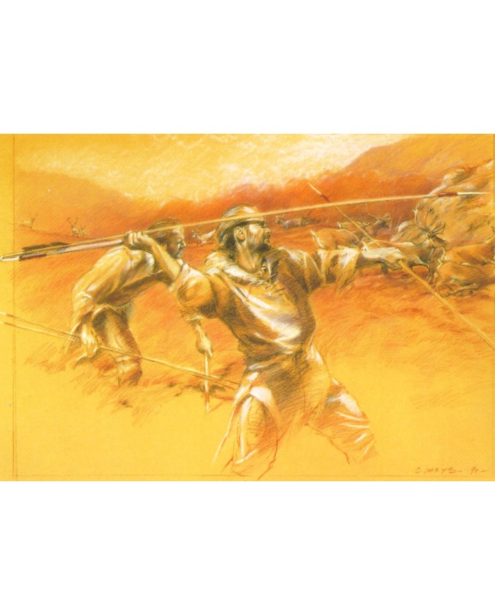 Carte postale - Abattage de rennes aux propulseurs