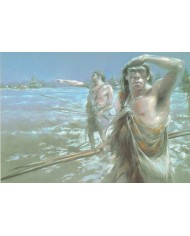 Carte postale - Homo Habilis vieillard