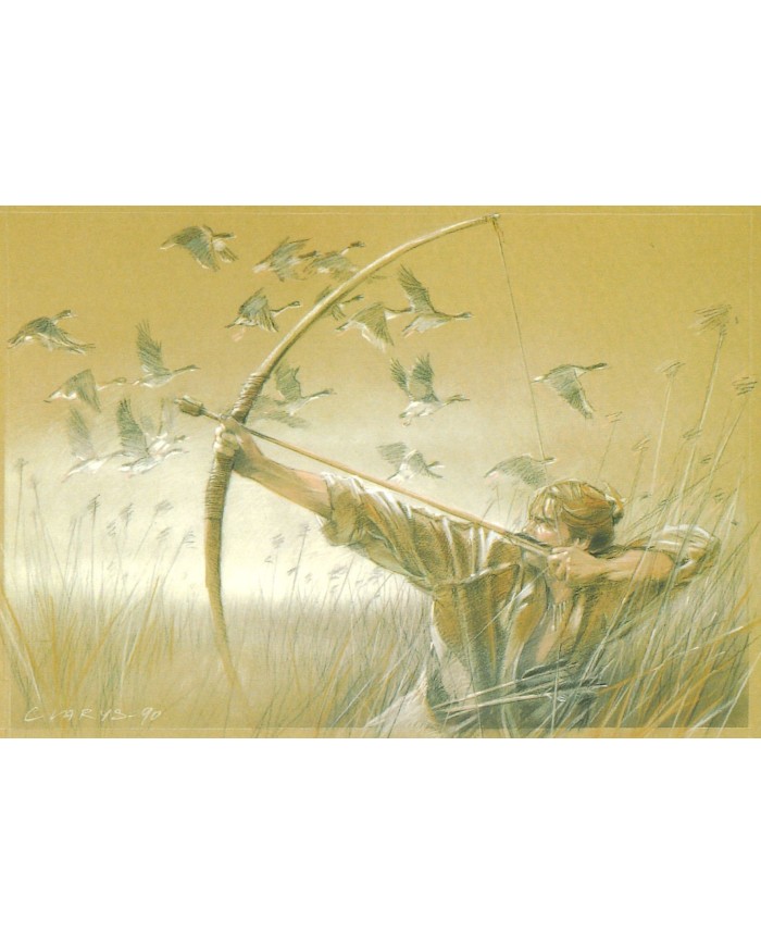 Carte postale - Chasse à l'arc