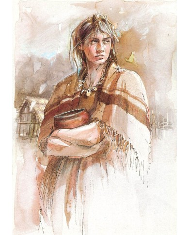 Carte postale - Potière