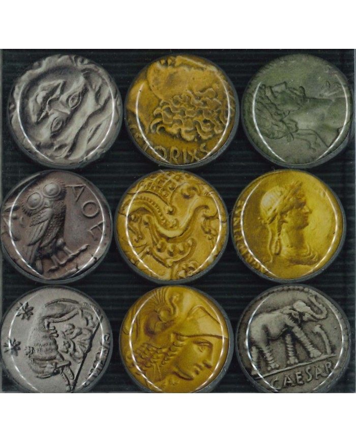 Magnet - Set de 9 pièces de monnaie
